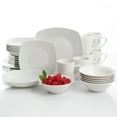 thumbnail image 3 of Gibson Home Hagen 30 Piece Dinnerware Set, Service for 6, White, Fine Ceramic, 3 of 5