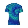 thumbnail image 6 of T Shirt For Men Blue Tie Dye T-Shirt Men Abstract Print Fun Gym Quick Dry Beach Trendy Cool Tees Gra, 6 of 7