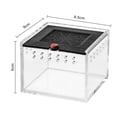 thumbnail image 3 of CBFFDC Semi-hidden Space Pet Enclosure Reptile Feeding Box Clear Viewing Semi hidden Space Spider Enclosure Convenient Feeding Hole, 3 of 7