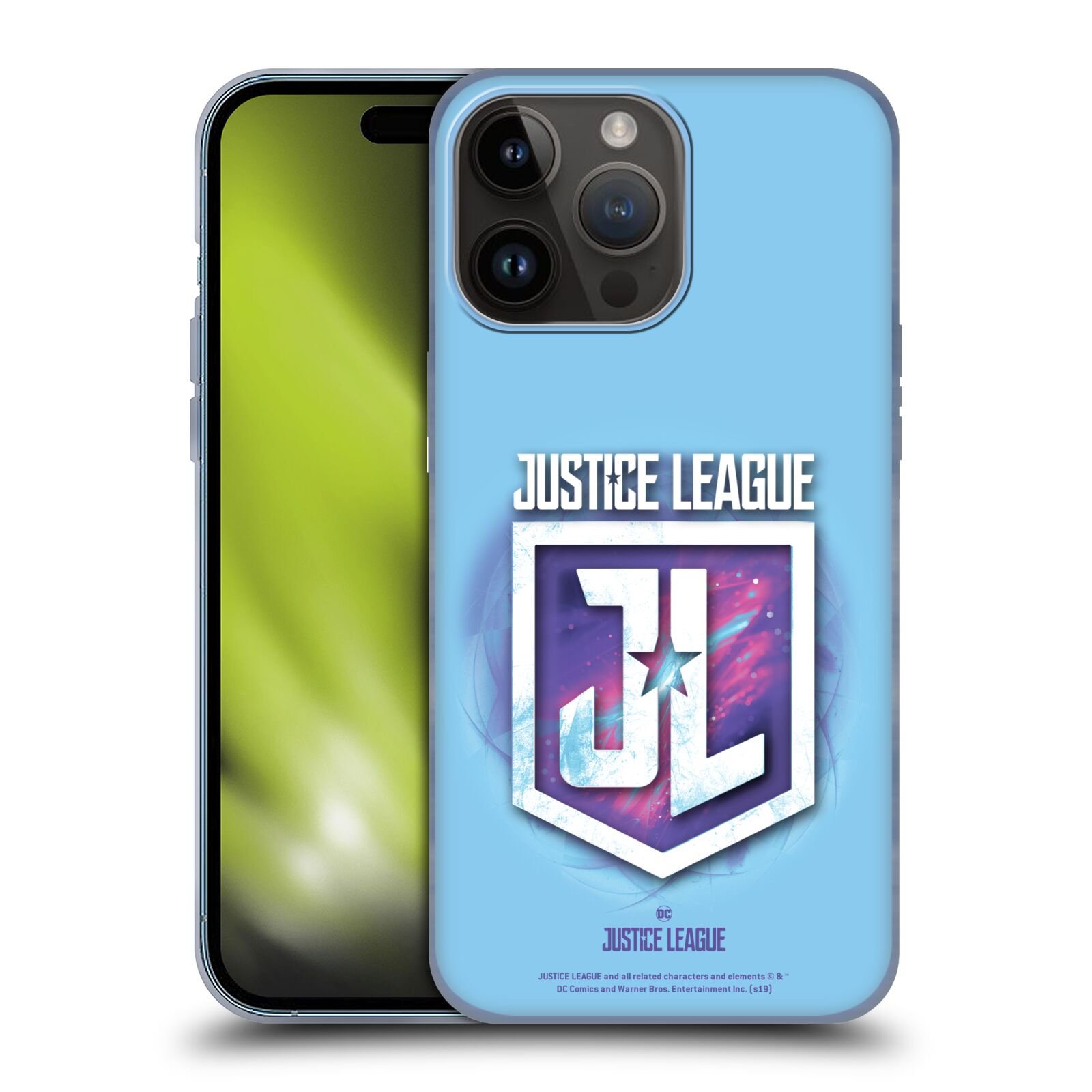 Head Case Designs Officially Licensed Justice League Movie Logos JL Badge 2 Soft Gel Case Compatible with Apple iPhone 15 Pro Max