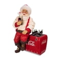 thumbnail image 2 of Kurt Adler Fabriché Coca-Cola Santa On Cooler Christmas Table Piece, 10.5", 2 of 4
