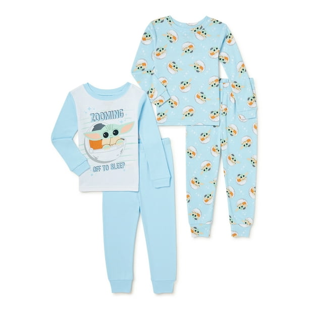 Star Wars Exclusive Toddler Boys Cotton Pajama Set, 4-Piece, Sizes 2T-5T