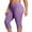 Purple, variant on BUIGTTKLOP Plus Size Capri Leggings for Women High Waisted Yoga Capris Side Split Stretchy Pull on Cropped Workout Pants