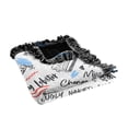 thumbnail image 5 of Friends Blanket, 50'x60' Tag Lines Woven Tapestry Cotton Blend Fringed Throw, 5 of 5