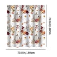 thumbnail image 3 of TIMIFIS Shower Curtain Bathing Curtain Pumpkin Maple Leaf Bathroom Water Proofing Punching Proof Curtain Partition Door Curtain Shower Curtain Shower Curtain Liner, 3 of 6