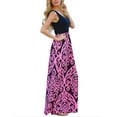 thumbnail image 1 of SAYFUT Women's Ruched Sleeveless Tank Maternity Dress Vintage Print Wrap Long Dresses Plus Size S-2XL, 1 of 4