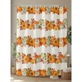 thumbnail image 4 of Pumpkins Fall Thanksgiving Shower Curtain, Farmhouse Autumn Leaves Floral Bathroom Decor Curtains Set with Hooks, Waterproof Fabric Home Accessories， 60 X 72 Inch Long, 4 of 6