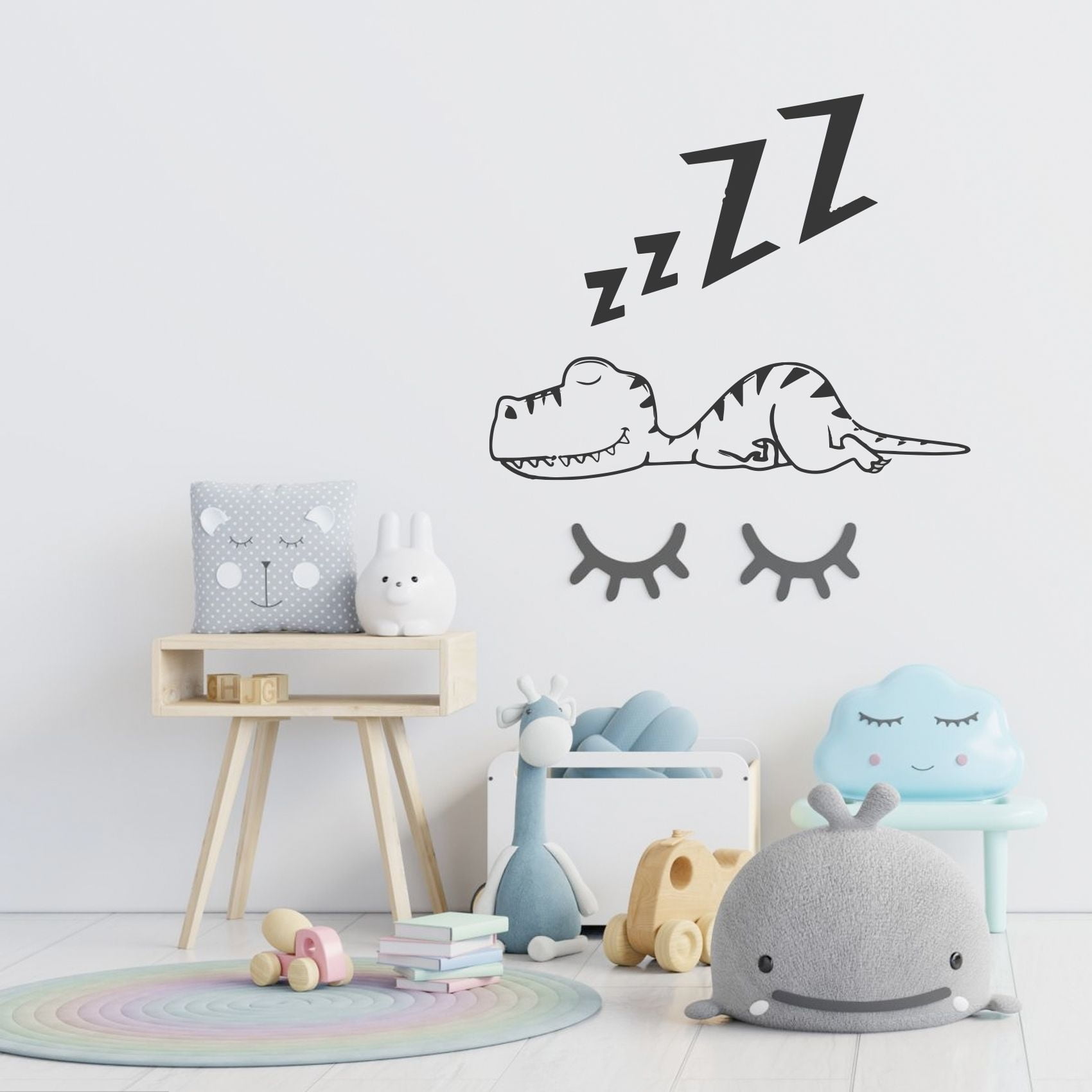 Zzz Cute Little Baby Dragon Sleeping Soundly Baby Dinosaur Sleeping