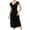 Black Dresses, variant on Womens Velvet Cocktail Dresses Lace V-Neck Cap Sleeve Midi Dress Elegant Evening Gowns Wine S