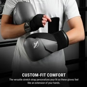 Hayabusa E1 Boxing Gloves for Men and Women - Grey/Black, 12oz