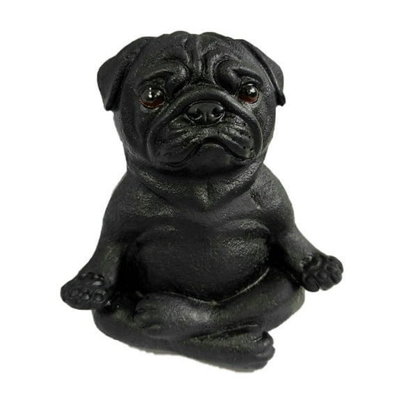 Halloween Decorations Cute small ornamentsHome Decor Desktop Ornament Garden Decoration Meditation Dog Resin Ornament Gardening Crafts Sitting French Bull Dog Decor Garden Ornament Creative Yoga