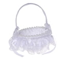 thumbnail image 1 of Cesta elegante para niña con flores de boda, mango cómodo, símbolo de amor, blanco europeo Estilo E Colcomx Cesta floral de boda, 1 of 7