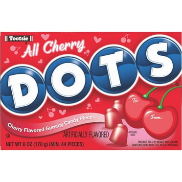 Dots All Cherry Valentine, Chewy Candy, 6 oz