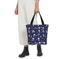 thumbnail image 6 of Haiem Skull flower leaf purple Pattern Shoulder Bag - Durable and Spacious Tote Bag,Versatile Shopping Bag, 6 of 7