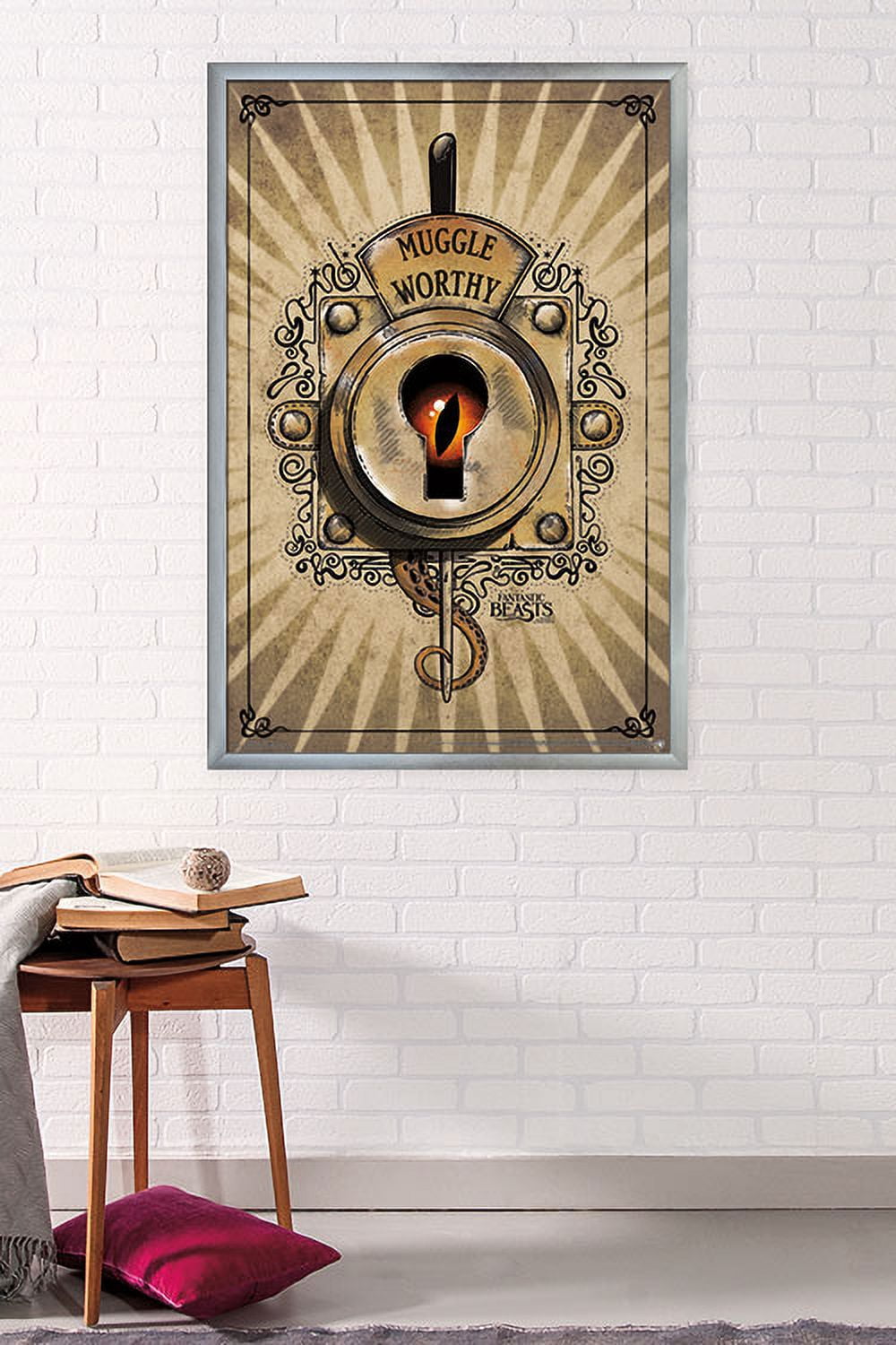 Fantastic Beasts And Where To Find Them - Muggle Worthy Wall Poster, 22.375" x 34", Framed