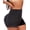 Black-X-Large, variant on Black Butt Enhancer Shapewear Panties with Lace Trim Hip Lifter