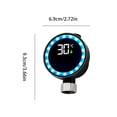 thumbnail image 2 of Digital Shower Thermometer with LED Display, Hydropower Bath Water Temperature Meter, Easy Install, Waterproof for Baby & Elderly, 2 of 7
