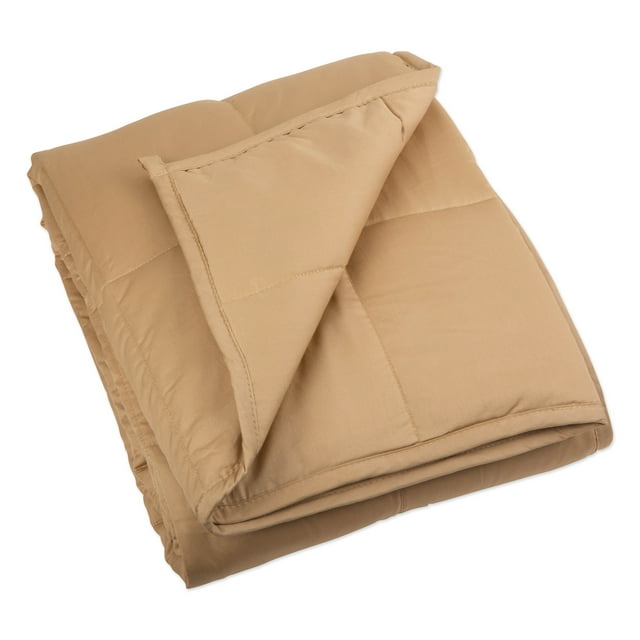 Manta con Peso Design Imports 7 lbs Taupe