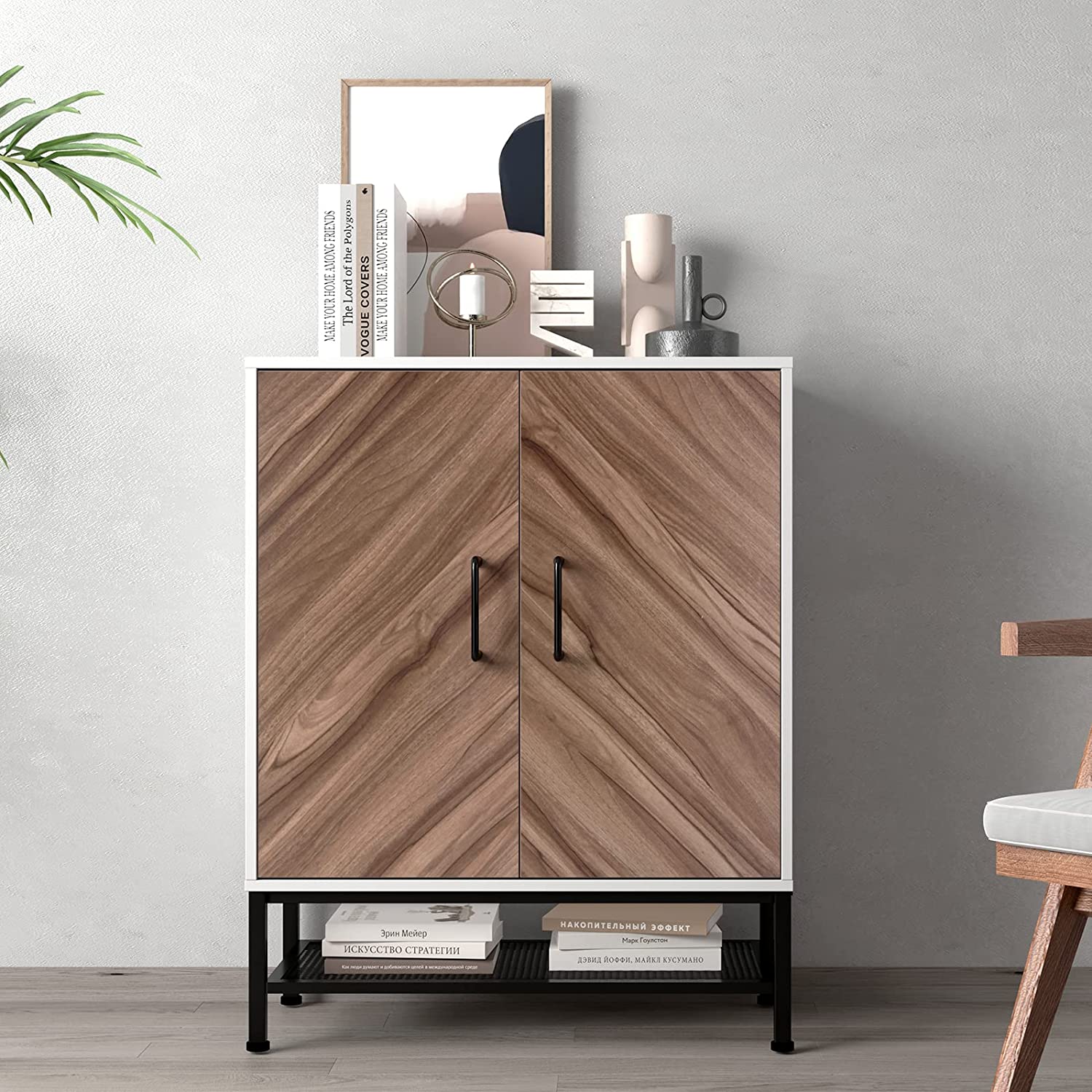 Soges Accent Storage with Adjustable Shelf, Kitchen Sideboard