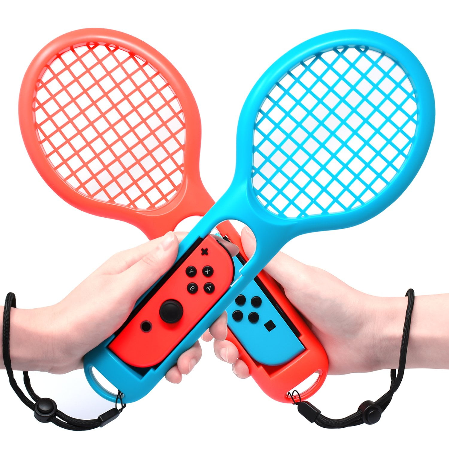 Tennis Racket for Nintendo Switch Joycon Controllers, Twin Pack