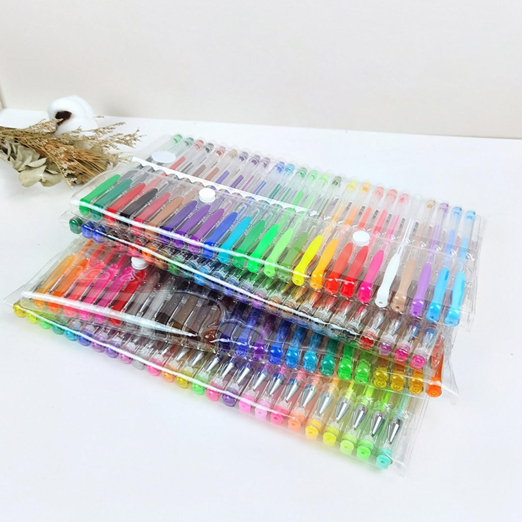 Gel Pens Fine Point 100pcs Non Toxic Colored Pen Set forAdu1tColoring Books Journaling Drawing Writing Sketching