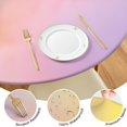 thumbnail image 4 of Dreamy Pastel Sky Round Fitted Tablecloth with Elastic Edge,Dining Table Cover Waterproof,Outdoor Round Tablecloth for Camping,Dining,Indoor and Outdoor, 4 of 7
