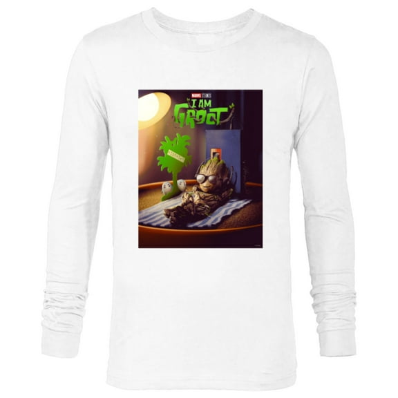 Marvel Studios I Am Groot Poster - Long Sleeve T-Shirt for Men - Customized-White