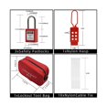 thumbnail image 4 of Kit de Bloqueo y Etiquetado Yashi Candado de Seguridad Rojo, 4 of 5