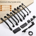 thumbnail image 4 of Finger Simple Wardrobe Window Drawer Cabinet Aluminum Alloy Handle Hardware Accessories Furniture Handle, 4 of 5