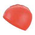thumbnail image 1 of Gorros de natación de silicona perfecl para niñas niños Rojo, 1 of 8