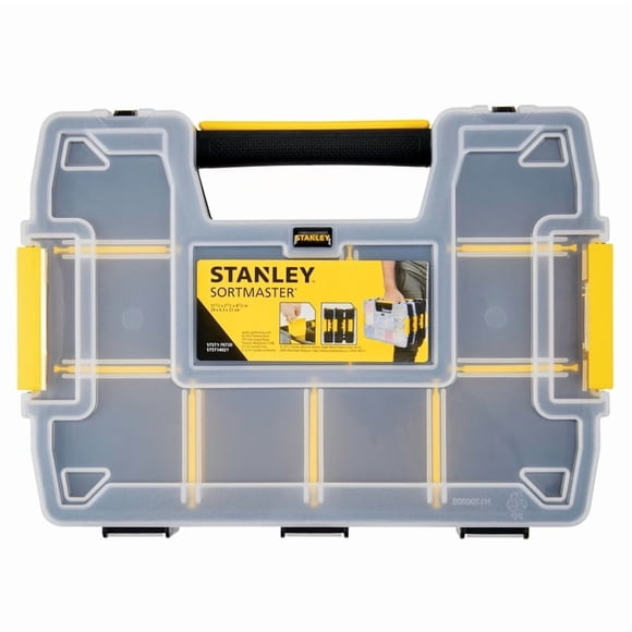 Organizador de almacenamiento Stanley SortMaster de plástico con 8 compartimentos
