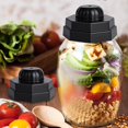 thumbnail image 3 of Sellador de frascos al vacío de 2 piezas, hecho de silicona de grado alimenticio, sellador al vacío de alimentos a prueba de olores para frascos de Negro Baoblaze Sellador de tarros al vacío, 3 of 8