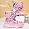 thumbnail image 6 of Otqutp Kids 𝗦now Boots Boy's Girl's Waterproof Cold Weather Classic Camouflage Booties Winter Outdoor Hiking Thicken Shoes, 6 of 8