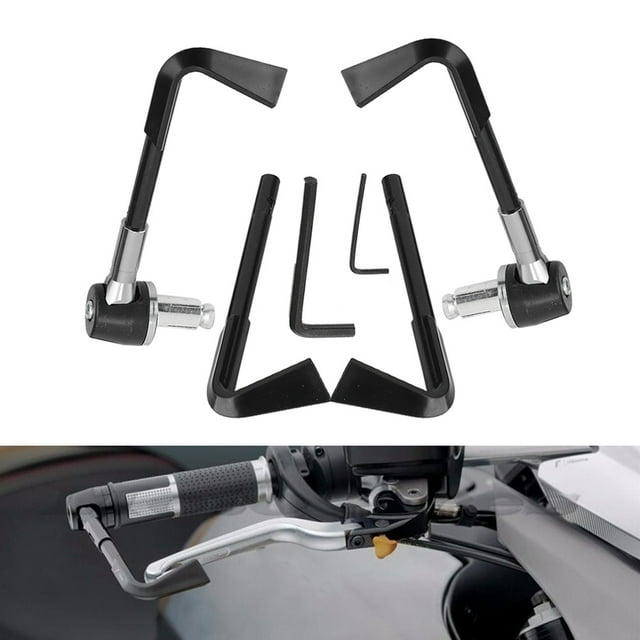 KIMISS Universal CNC Motorbike Handgrip Guard Brake Levers Protect Guard Motorcycle Protector Handlebar 22MM
