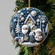 thumbnail image 1 of Adorno Colgante Navideño Acrílico de 8 Cm (3.15 Pulgadas) | Impresión Duradera a Doble Cara | Regalo Navideño para Familiares y Amigos | Decoración para Árbol, Pared y Espejo Retrovisor de Coche, 1 of 6