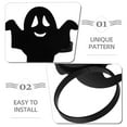 thumbnail image 6 of UEETEK 4Pcs Spooky Napkin Holder Alloy Napkin Buckle Black Table Decor for Families, 6 of 8