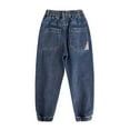 thumbnail image 4 of SUYIDA Boys Straight Leg Pants 2025 Wide Leg Jeans Loose Fit Denim Vintage Trousers Casual Wide Leg Jeans Streetwear, 4 of 6