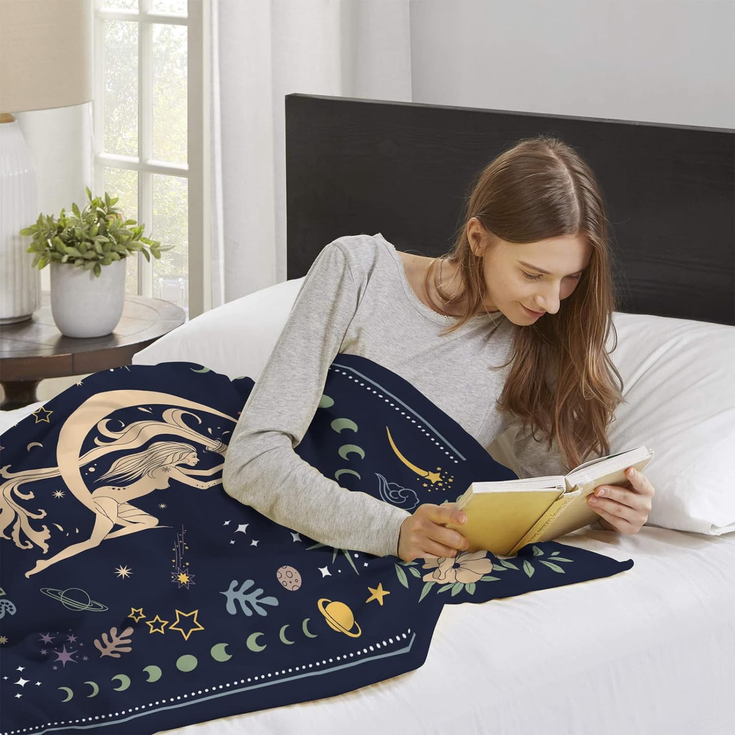 Aquarius Gifts Blanket - Aquarius Gifts Women - Aquarius Zodiac Gifts - Gifts for Aquarius Women - Aquarius Birthday Gifts - Astrology Gifts for Women - Zodiac Gifts,Constellation Gift