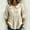 Khaki, variant on Lumistal Women's Long Sleeve Shirt Fashion Plaid Blouse Babydoll Tops for Women Casual Breathable Summer Shirt for Young Women 3/4 Length Sleeve Top for Women Pink L
