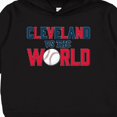 thumbnail image 3 of Inktastic Cleveland Vs. the World Blue and Red with Baseball Toddler Hoodie, 3 of 4