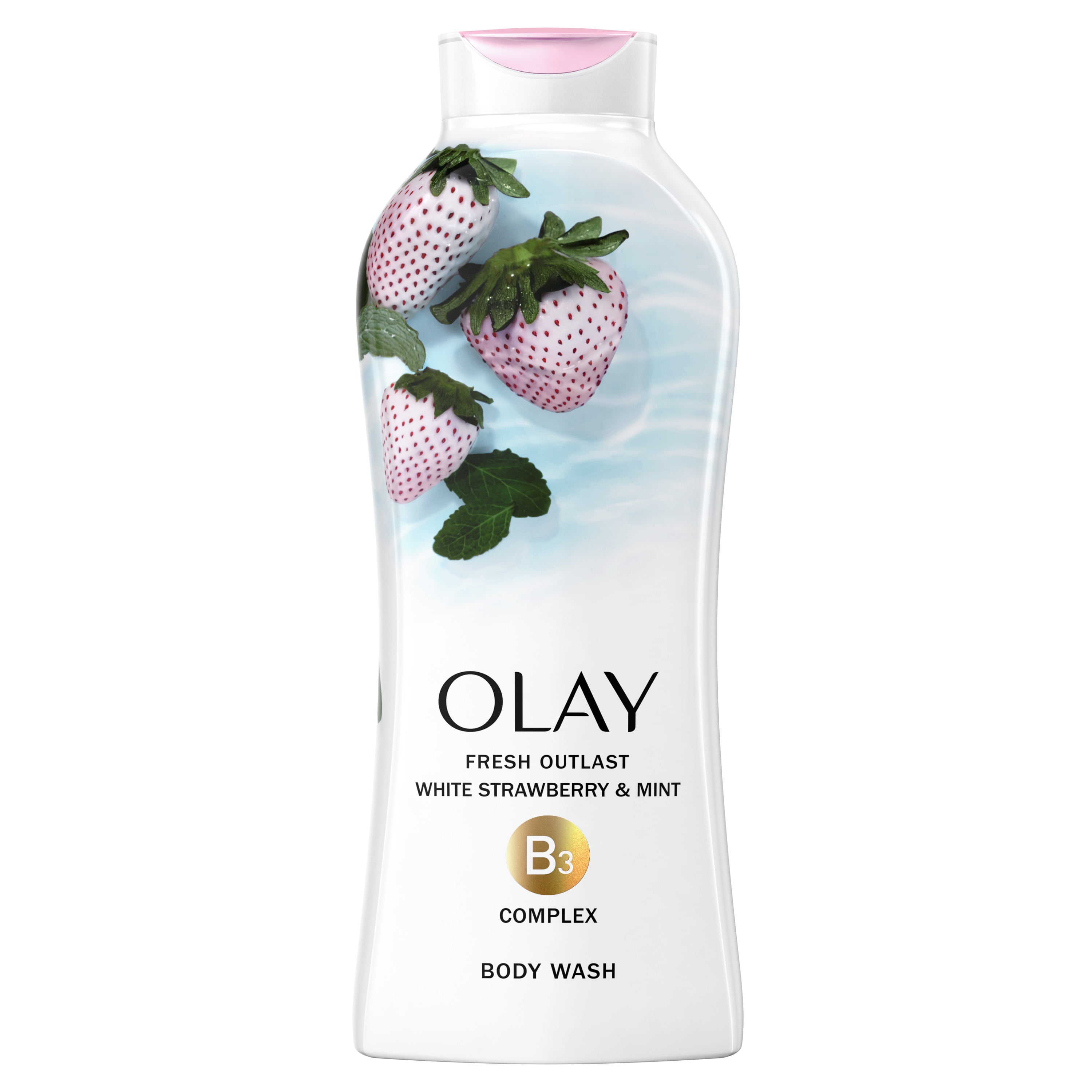 Olay Fresh Outlast Body Wash, White Strawberry and Mint, 22 fl. Oz