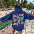 thumbnail image 2 of Wdgfv Soft Comfortable Hoodie Women Women's Hoodies & Sweatshirts Letter Print Long Sleeved Hoodie with Pockets for Comfortable, 2 of 5