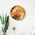 thumbnail image 4 of 12 Inch Wall Clock Battery Operated Silent Clock Decorative for Office, Kitchen, Outdoor, Living Room，Fire Dragon with Fire Flames Adorable, 4 of 4