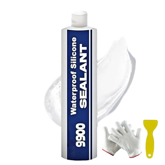 All-Purpose Super-Bonding Structural Sealant, Waterproof Adhesive 9900 Bonding Sealer Glue - UV-Resistantc, Strong Sealing Compound, Multi-Surfaces Adhesive for Roof Bathroom Tile (White)
