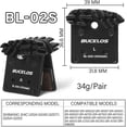 thumbnail image 3 of BUCKLOS MTB Hydraulic Brake Ceramic Pads Road Bike Disc Brake Pad Bicycle Brake Pad fit for Shimano L05A J04C H03C NUT, 3 of 7