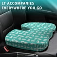 thumbnail image 4 of Premium Dog Pattern Memory Foam Seat Cushion Ergonomic Chair Pad for Office Chair, Car, Airplane & Bleachers Sciatica, Tailbone Hip & Back Pain Relief - Chair Cushion for Long Office Workers., 4 of 5