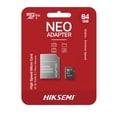 thumbnail image 1 of Tarjeta de Memoria MicroSDXC HIKSEMI con Adaptador SD 64GB Uso 24/7 multicolor, 1 of 6