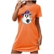 thumbnail image 2 of Camisón corto de talla grande para mujer, camisón de manga corta con estampado de pecho a la moda, camisón para mujer, 2 of 5
