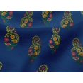 thumbnail image 4 of oneOone Viscose Jersey Fabric Leaves|Swirl & Floral Block Print Fabric By Yard 60 Inch Wide, 4 of 5
