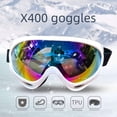 thumbnail image 2 of Gafas de esquí antivaho X400 para exteriores, de alta definición, para montar en moto, antiviento, para arena y grava, 2 of 6